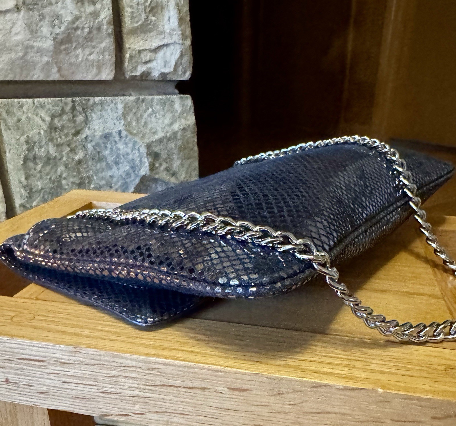 MICHAEL KORS Shoulder Bag Python Leather Clutch C… - image 8