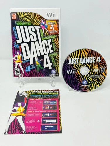 Just Dance 4 Wii Video Game Dance Party Multiplayer CIB