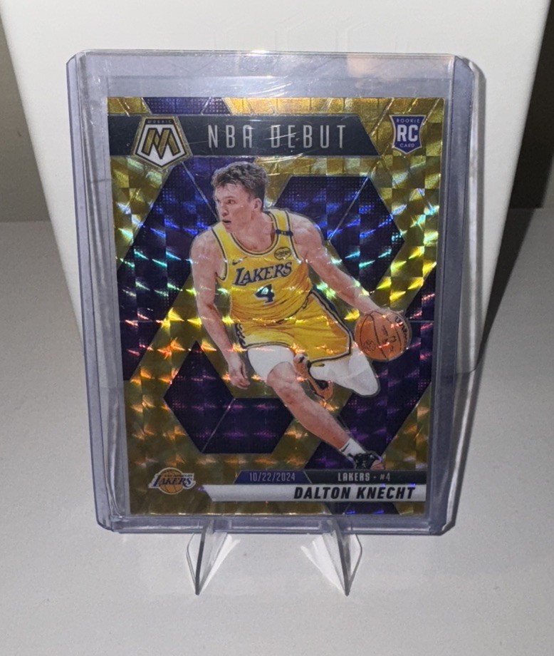 Dalton Knecht RC ——  NBA Debut Reactive Yellow Prizm —— 2024-25 Panini Mosaic
