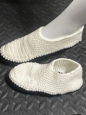 Hand Knitted Slippers Sz5