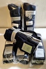 Lot of 6 x PERRY ELLIS PORTFOLIO Mens 6 Pack Assorted Dress Crew Socks Size 7-12