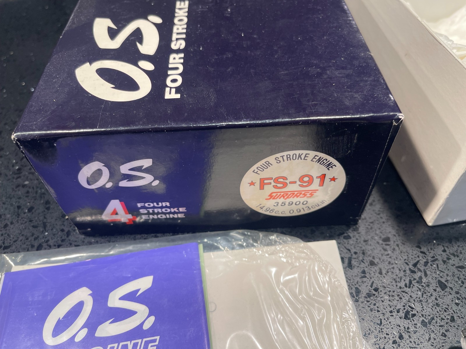 O.S. FS-91 Surpass Four Stroke R/C Model Airplane Engine & Muffler