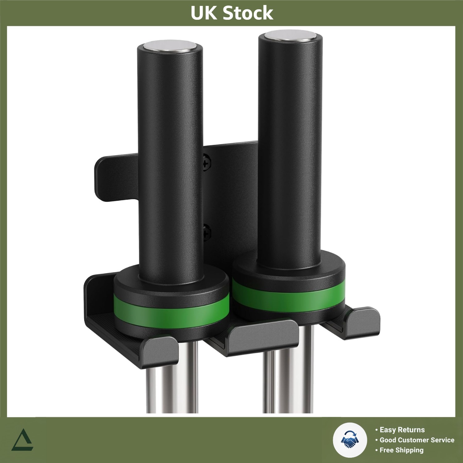 Space-Saving Barbell Wall Storage Rack Holder Gym 1 Pair