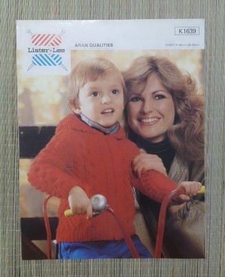 Jacke Muster Aran Qualitäten für Kinder Lister-Lee K1639