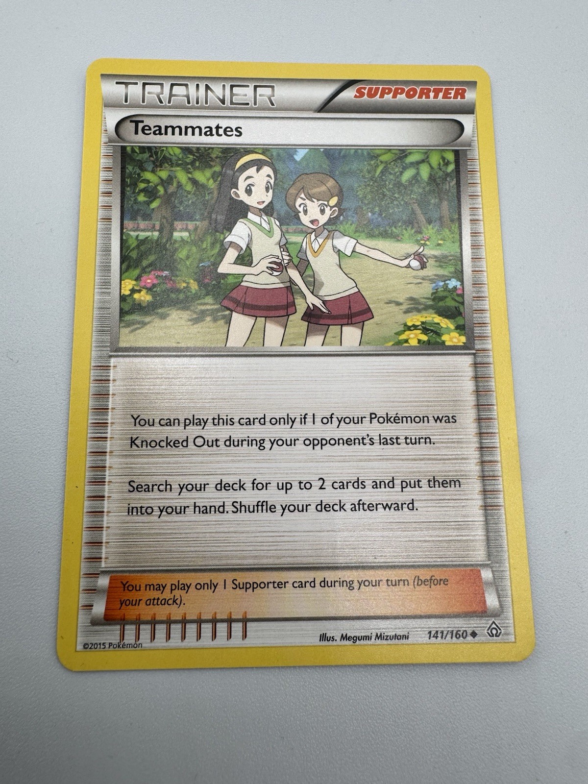 Teammates 141/160 XY Primal Clash LP Pokemon Fast Shipping