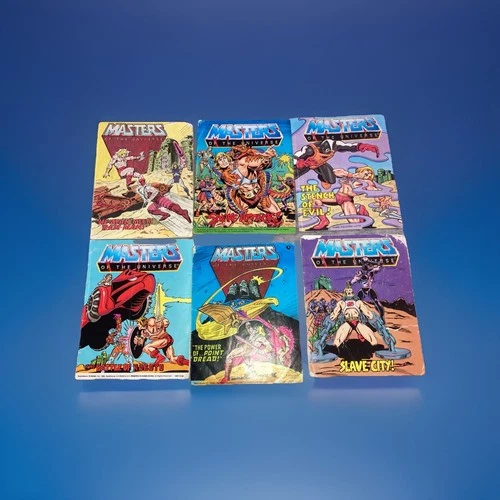Vintage Masters of the Universe He-Man Mini Comic Book Lot of  6 1983-1985 GD+