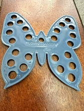 Dark Blue Butterfly Floss Organizer- 25 holes - new condition 4.25" h x 4.25" w