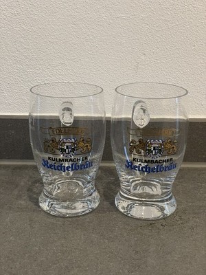 2er Set Edelherb Kulmbacher Reichelbräu Bierglas Biergläser 0,4l Sammler Sammeln