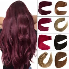 Sew in Weft Hair Extensions Real Human Hair Double Wefted Remy Hair Weaves Thick