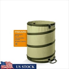 30 Gallon Collapsible Yard Waste Bag Heavy Duty Storage Garden Lawn Cleanup New