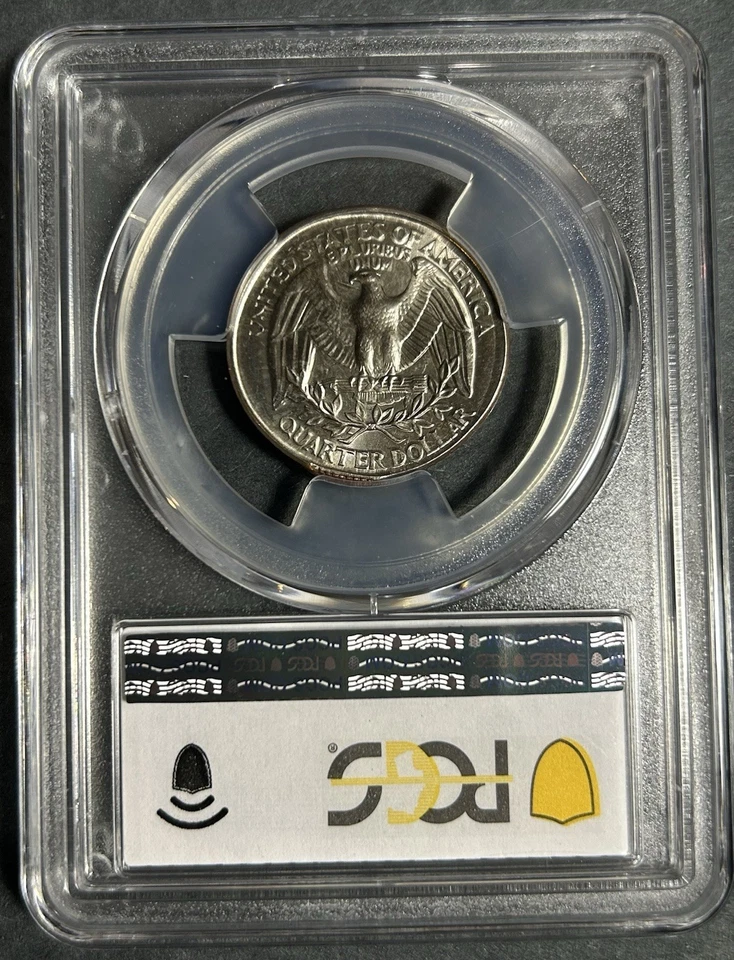 PCGS MS64 1998P Washington Quarter Broadstruck Double Struck Off Center Error - Image 3 of 3