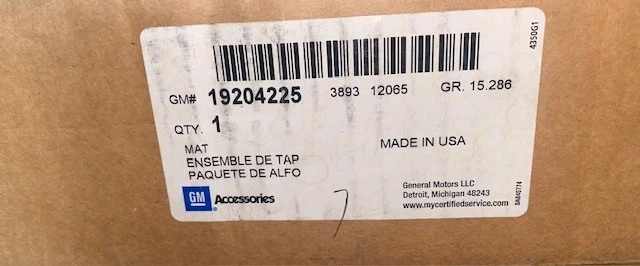 Juego de alfombrillas Pontiac Vibe 2009 AWD, pieza nueva OEM, número de pieza 19204225 Foto 3 de 4