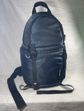 K F Concept Padded Nylon Camera Sling Bag, Blue/Black Universal Compact Fit