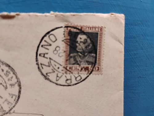 Storia Postale 1928 Busta Con 50 Centesimi Colore Nero Intenso - Foto 3 di 4