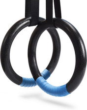 Gymnastic Rings 1100lbs Capacity with 14.76ft Adjustable Buckle Straps Pull Up E