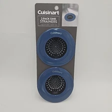 Cuisinart Sink Strainer Set Stainless Steel Silicone Drain Trap Food Catcher