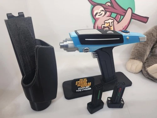 Star Trek SNW! Type 2 Phaser Prop (FROST!) PREMIUM ONLY - Holster + Stand
