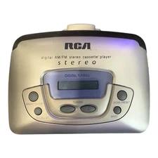 Vintage RCA Portable Digital AM/FM Stereo Cassette Player Model RP-1874