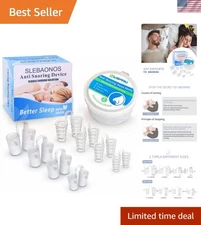 Travel-Friendly Anti-Snoring Nose Vents - 8 Pack with Multiple Sizes for Comfort