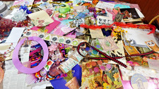 Junk Journaling 150 Piece LOT  Vintage Ephemera, Stickers, Tags, Embellishments