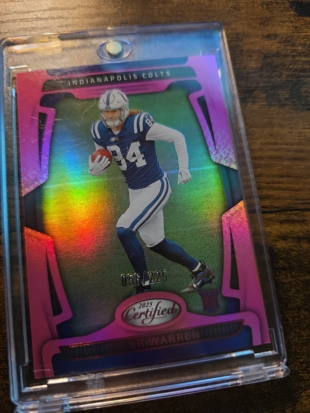 2025 Panini Certified - Tyler Warren #113 Pink Mirror /225 Rookie RC