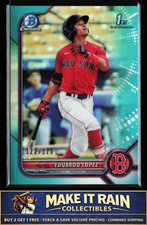 Eduardo Lopez 1st 2022 Bowman Chrome Prospects Aqua Refractor #BCP-134 #/125