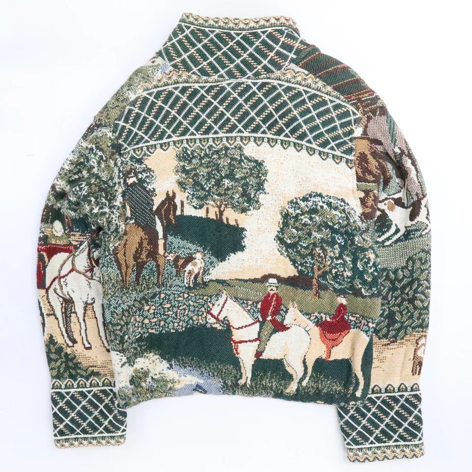 Chaqueta tapiz pony pintada vintage para mujer talla única Foto 2 de 4