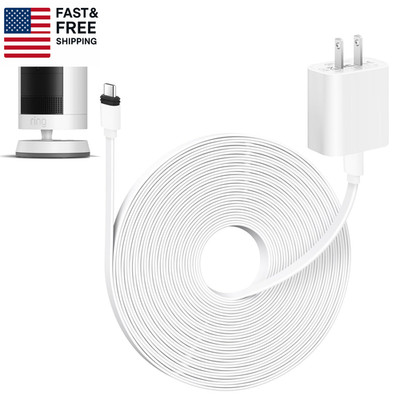 25Ft Weatherproof Power Adapter for ???????????????? Spotlight Cam Plus/Pro (Battery) an
