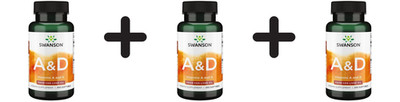 3 x Swanson Vitamins A & D - 250 softgels (38,65 EUR/kg)