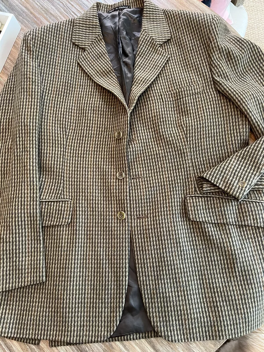 Lambourne Vtg English Wool Tweed Hacking Jacket Men's Sz 46L