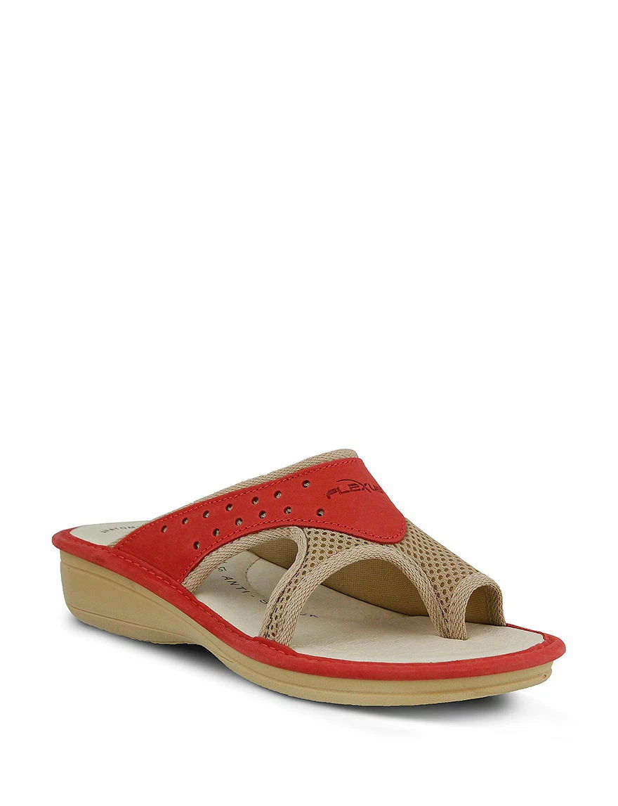 MBT Flexus by Spring Step Sandalo Donna Pascalle Slide Rosso (EU 42 US 10 5 11)