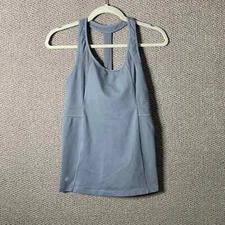 Athleta Womens Tank Top Size Medium Gray Stunner T-Strap Athletic Training Gym