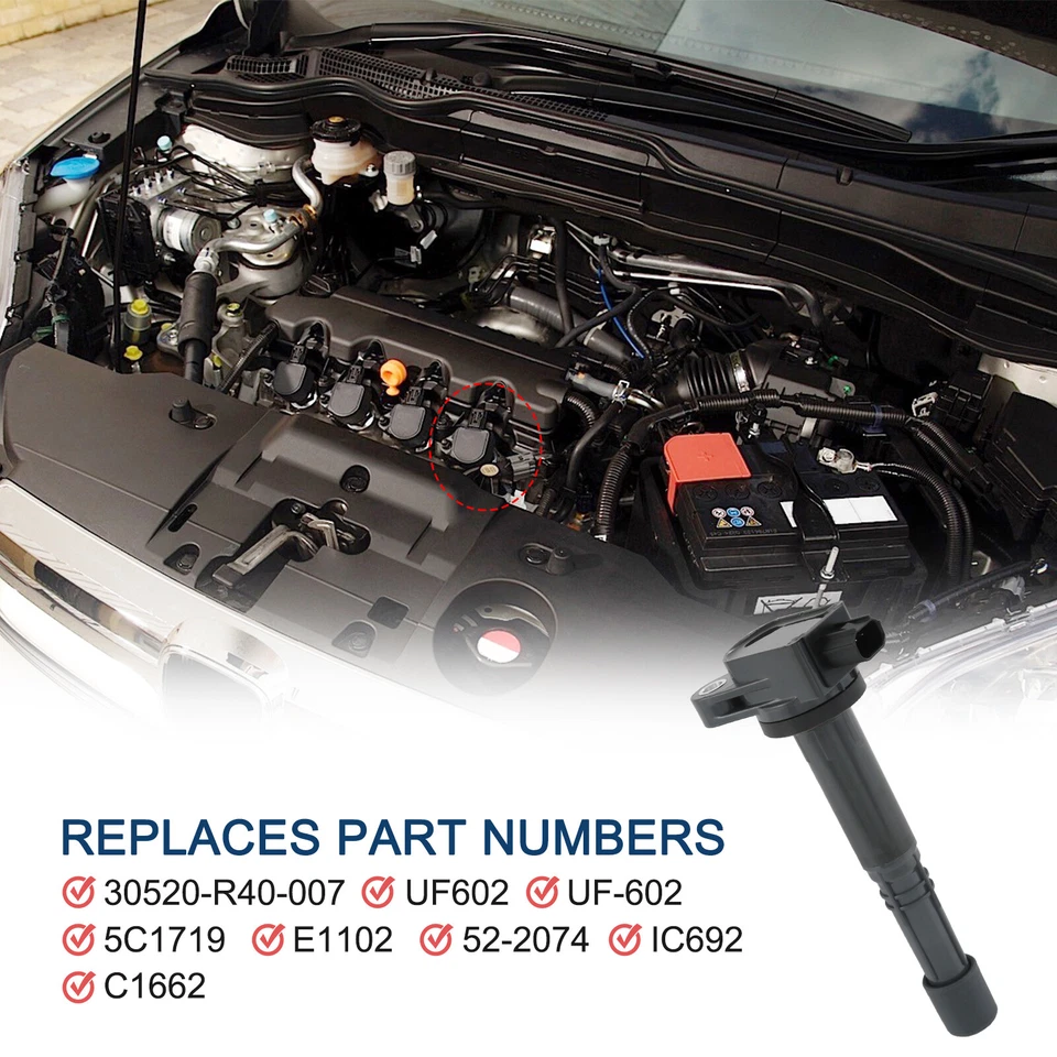 4x Ignition Coil Pack Fit For 08-15 Honda Accord CRV Civic 2.4L L4 UF602 C1662 - Image 3 of 4