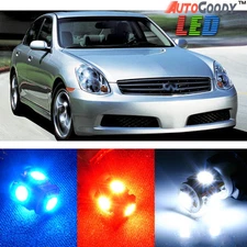 13 x Premium Xenon White LED Lights Interior Package Kit for Infiniti G35 + Tool