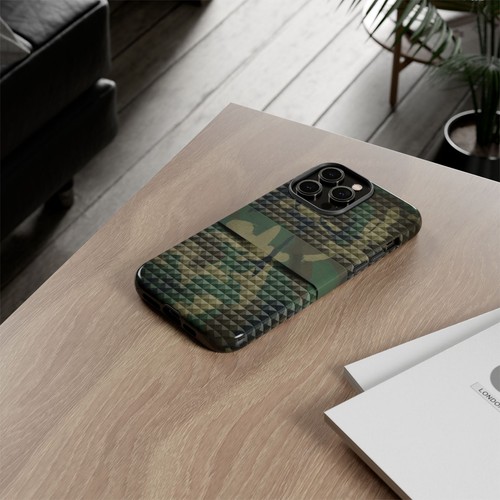 Tough Cases For iPhone, Samsung Galaxy, Google Pixel, 3D Military Green Camo - Picture 77 of 219