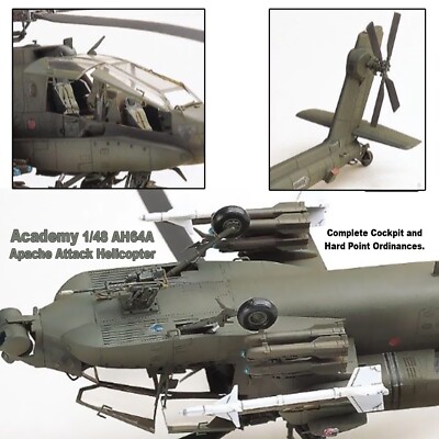 ACADEMY 12262 1/48 AH-64A APACHE ATTACK HELICOPTER KIT | eBay