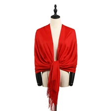 Red Shawl  The Twins Dream Women Scarves Spring Cashmere Blend Pashmina Shawls