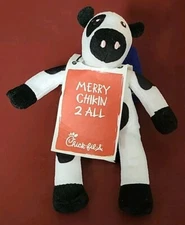 Chick fil A Plush Holiday Cow Christmas Merry Chikin 2 All 