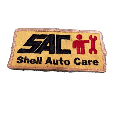 Shell Auto Care Sew On Patch 4 1/2 in X 2 in Used Free Shipping