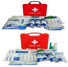 Burns & Scalds First Aid Kit Emergency Kitchen Catering Burn Dressing Red Box