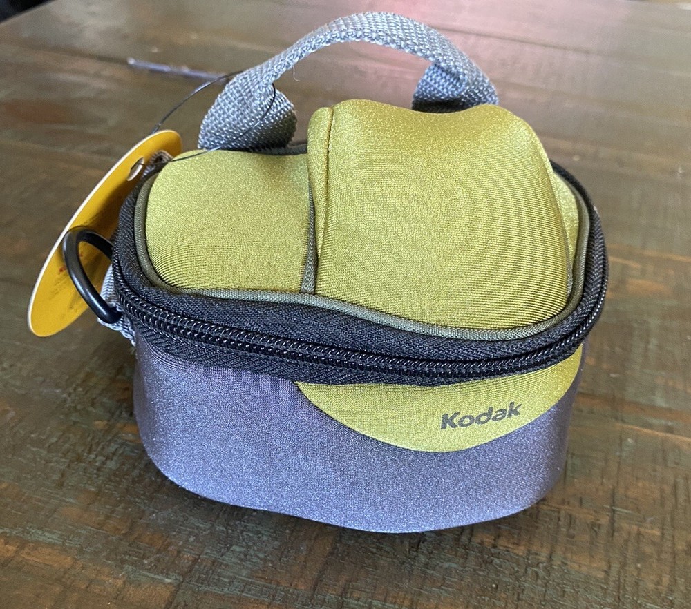 Kodak Gear Small Neoprene Case - Green And Gray Neoprene- New!!