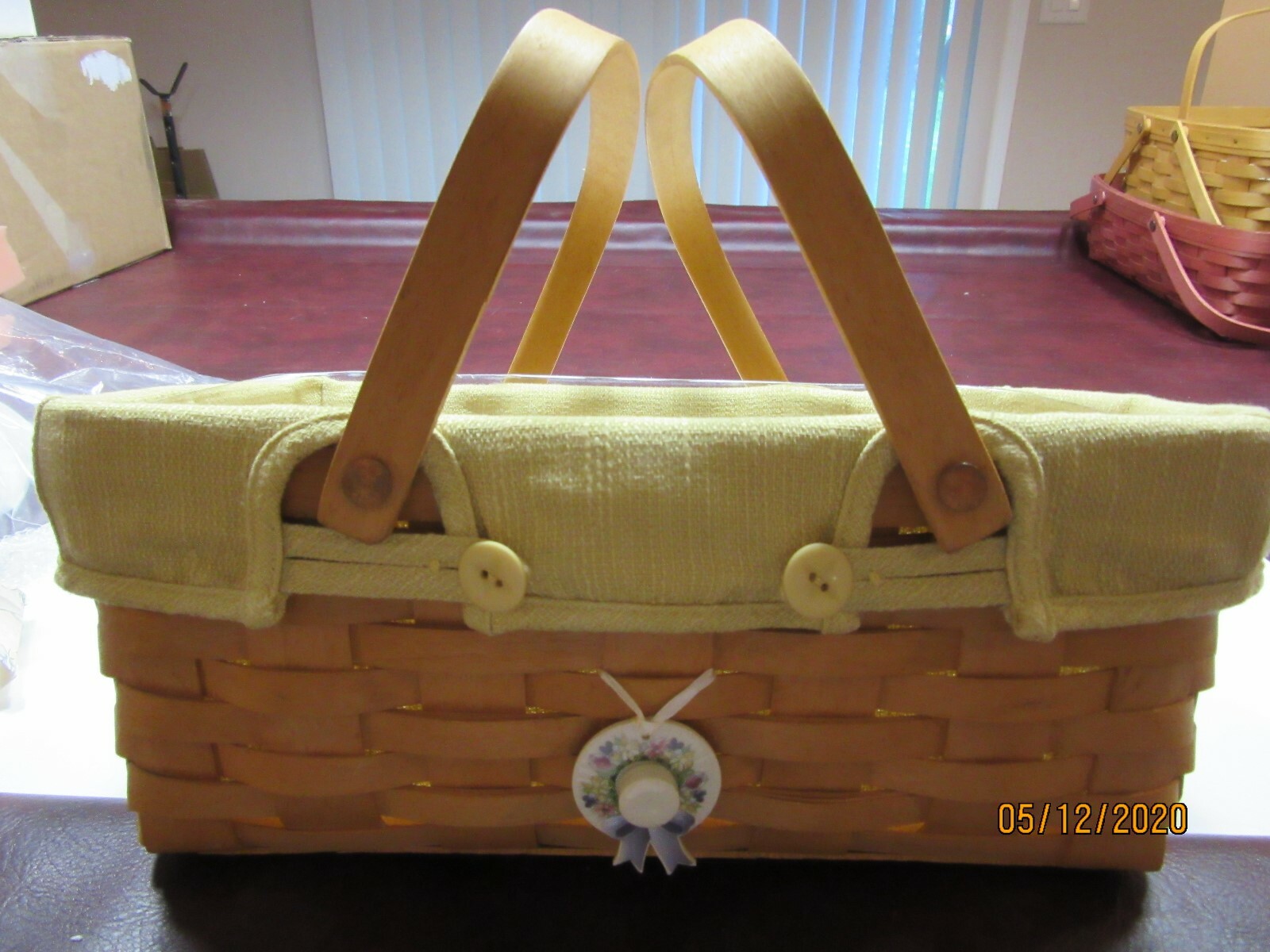 Longaberger Classic Small Market Basket Set eBay