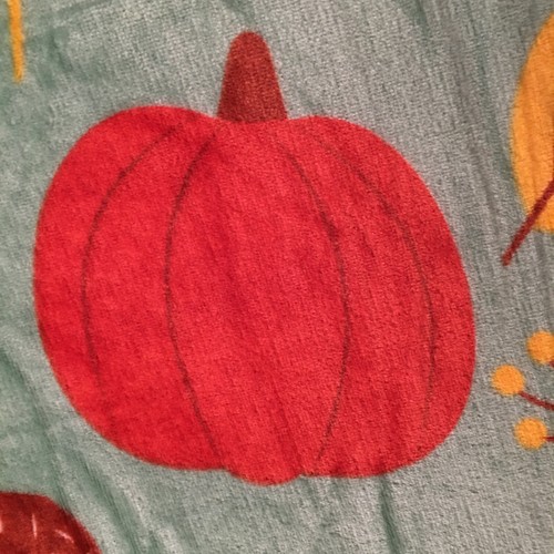 HARVEST THROW BLANKET 50"X 60" Leaves, Acorns & Pumpkins NEW Huntington Home - Picture 3 of 8