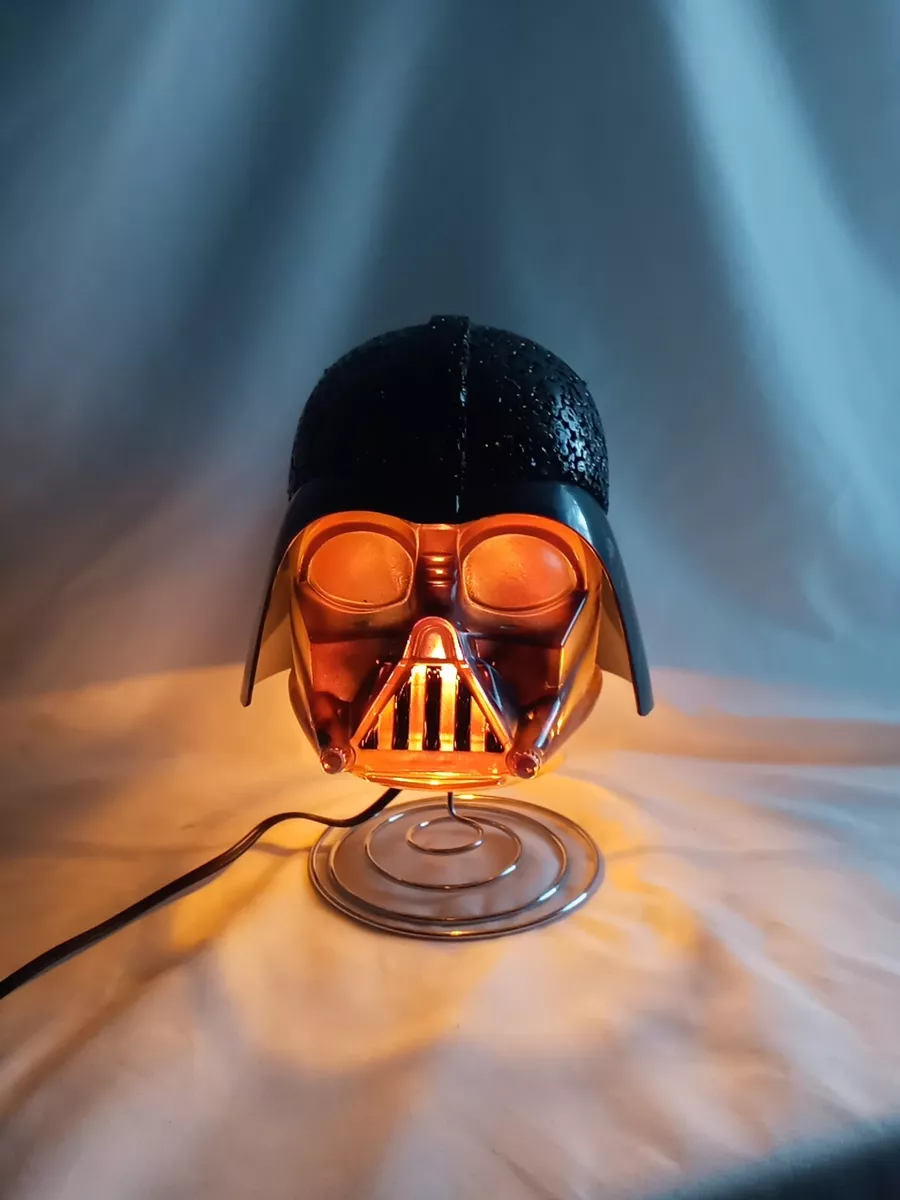 Darth Vader Lamp Plastic Night Light on Spring Head Bobbles Works