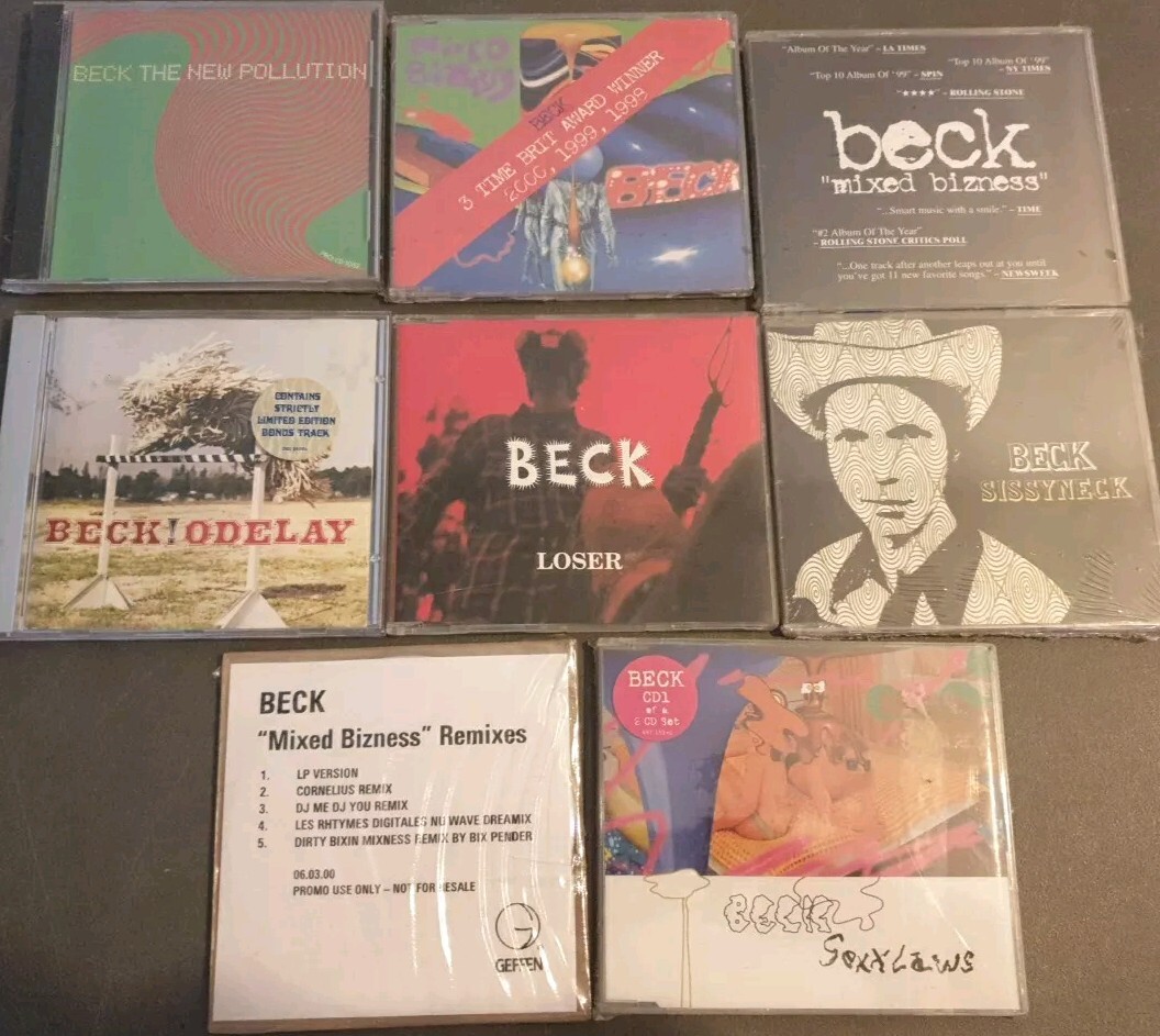 JOB LOT OF 8 X BECK CDS 1 X ALBUMS 7 X SINGLES INCLUDING 4 PROMOS | eBay