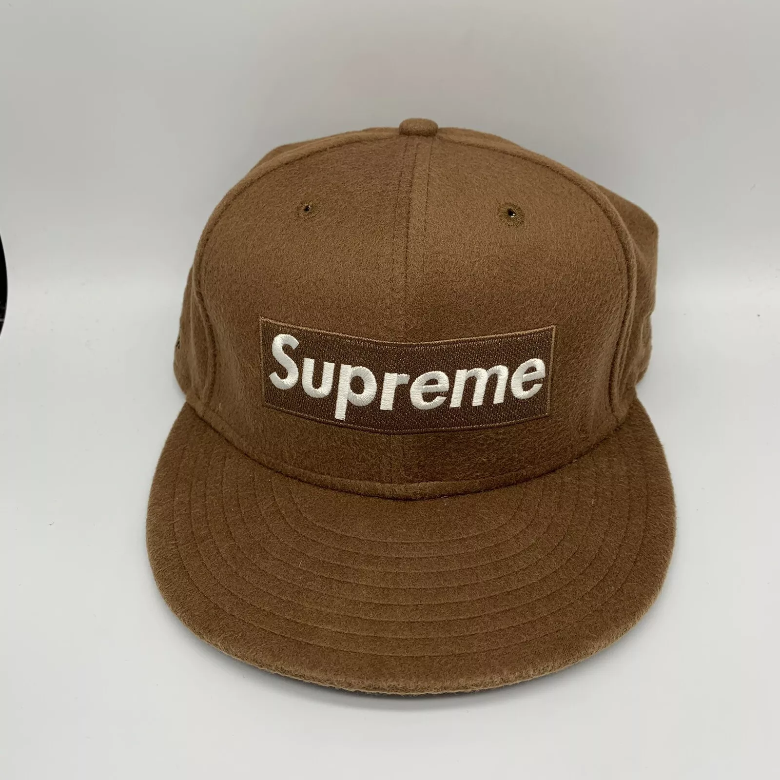 Chapeau Supreme x Loro Piana 7 1/4 59Fifty New Era bonnet ajusté tissu fabriqué en Italie