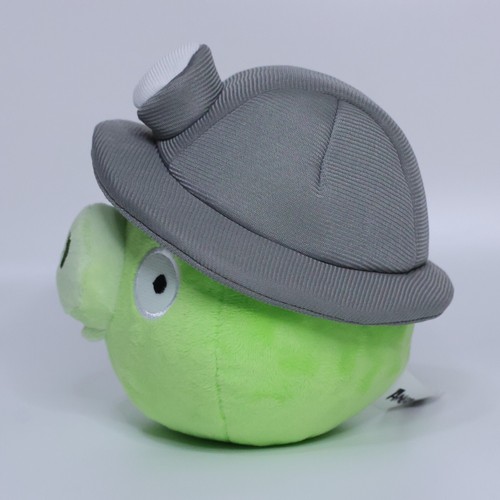 SAMPLE Angry Birds Mine & Dine Miner Hat Pig Plush | 2011 6" CWT Collection - Picture 5 of 10