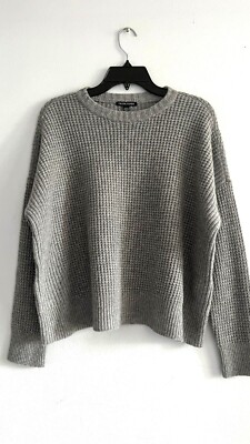 NWT $398 Eileen Fisher MOON Lofty Recycled Cashmere Crew Neck  Boxy Sweater M