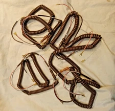 4 Brown Telephone Handset Cords