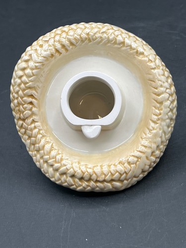 Teiera Spaventapasseri Fitz & Floyd 1996 con Corvo Raccolto Autunno Ceramica Dipinta a Mano - Foto 8 di 8
